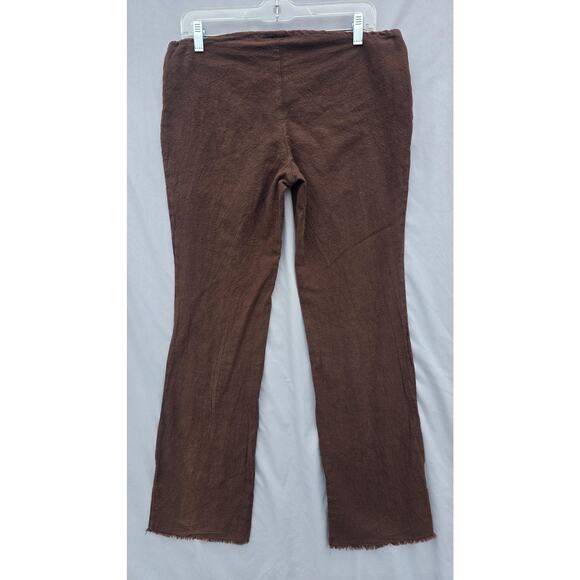 Vintage Wet Seal Pants Womens Small Brown Cotton Drawstring Lounge Boho Made USA - Picture 8 of 8